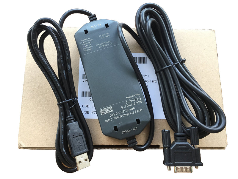 USB Programming Cable for Siemens PLC S7 200 and Touch Screen, for 6ES7901-3DB30-0XA0 Replacement (S7 200+Touch Panel)