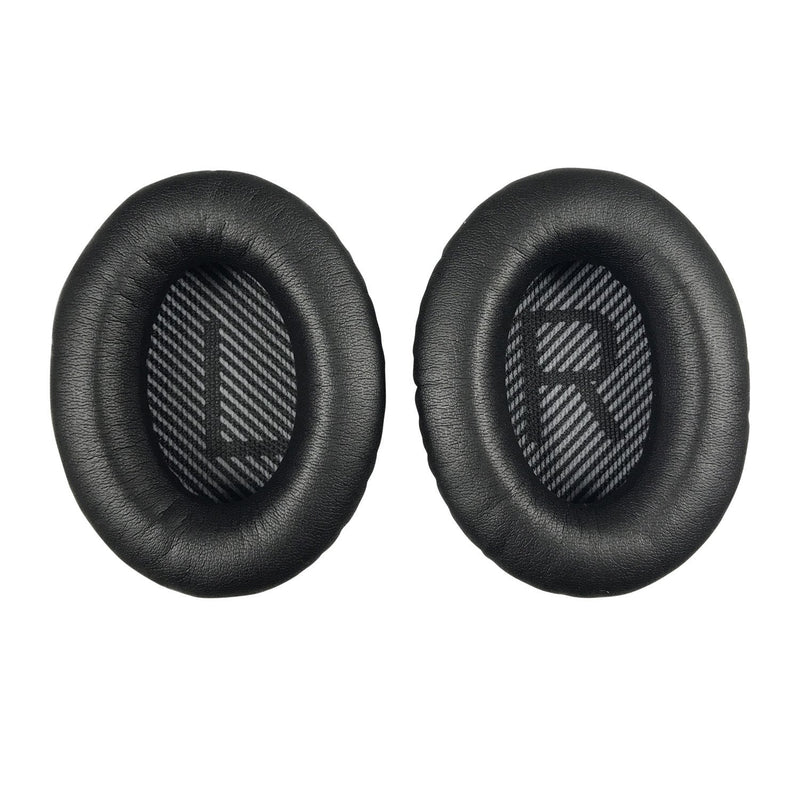 [AUSTRALIA] - Replacement Ear-Pads Cushions for Bose QuietComfort-35 (QC-35) and QuietComfort-35 II (QC-35 II) Over-Ear Headphones (Black) Black 