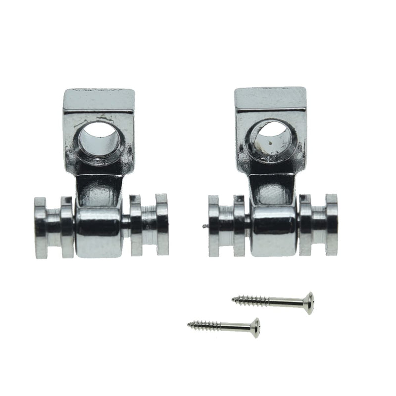 [AUSTRALIA] - Dopro Set of 2 Guitar Roller String Tree Roller String Guides Retainer for Electric Guitars Strat Stratocaster Tele Telecaster Chrome 
