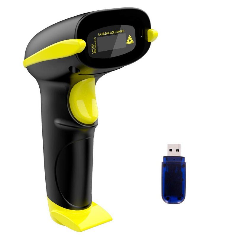 [AUSTRALIA] - NADAMOO Wireless Barcode Scanner Compatible with Bluetooth, Handheld USB 1D Cordless Laser Bar Code Reader for Inventory, Work with Windows/Mac OS/Linux Computer, Made for iPhone, iPad, and Android 