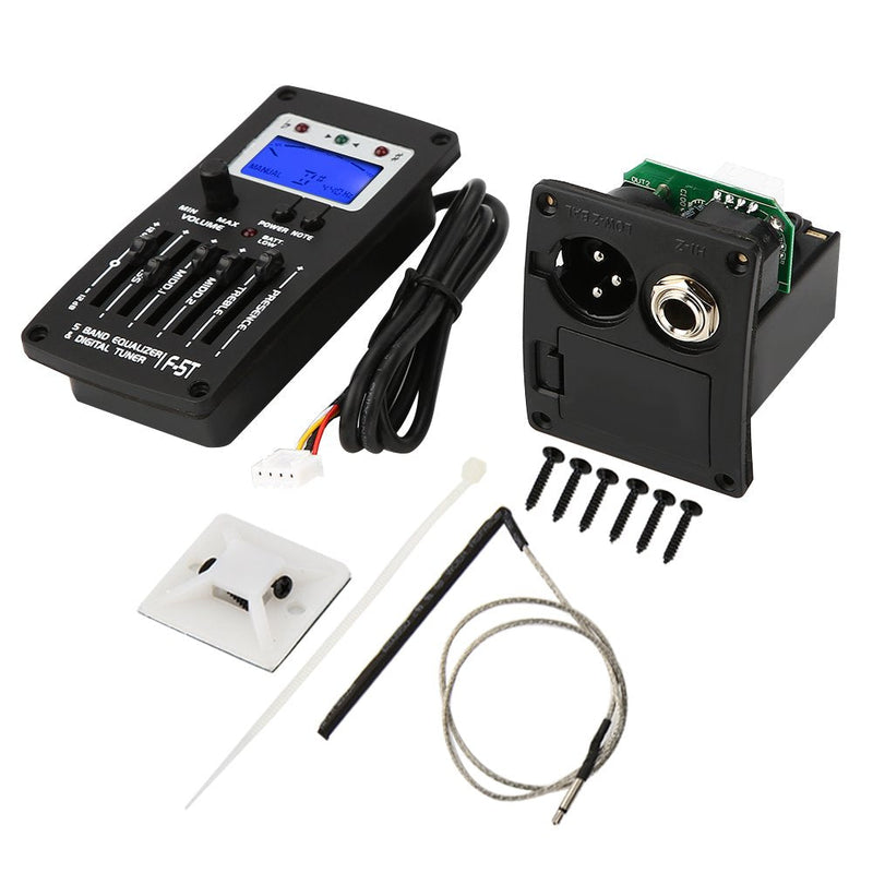 F-5T 5Band Equalizer Digital Tuner Pickup for Electric Acoustic Classic Guitar