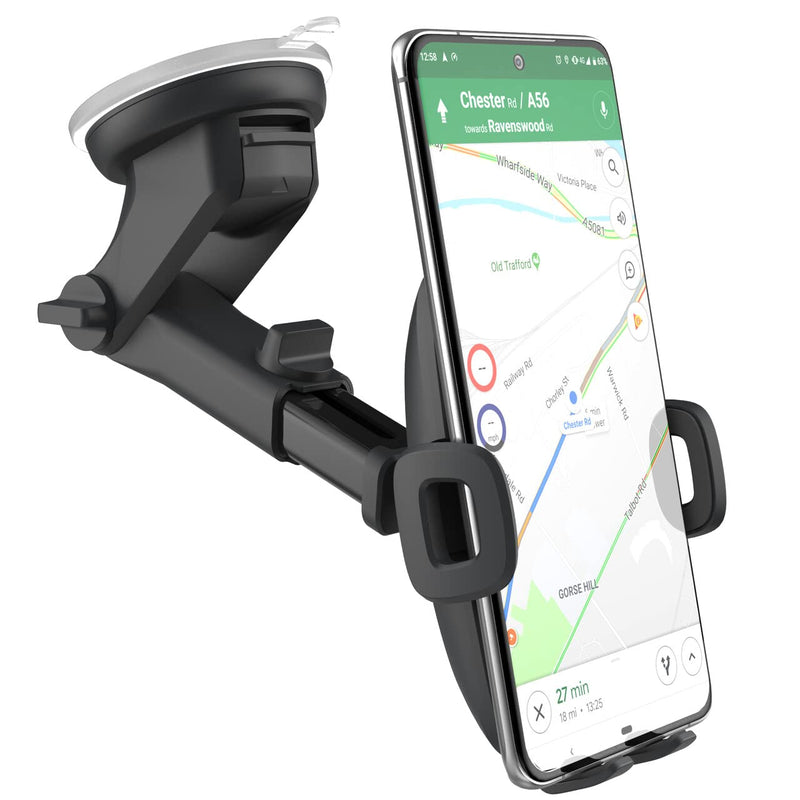 Encased [Updated V2] Samsung Phone Holder - Car Mount for Galaxy Models S20 S21 S22 S23 S24 Plus, Ultra, Dash + Windshield Mounting, Case Friendly Design (2024)
