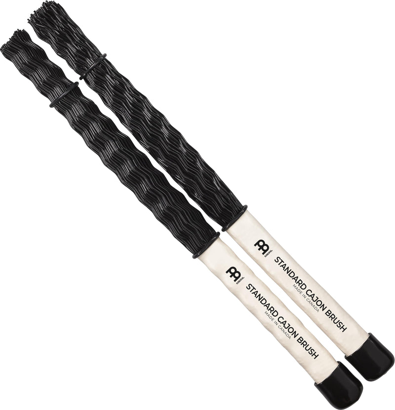 Meinl Stick & Brush Cajon Brush with Nylon Dowels and Adjustable Rings, Black, Standard (SB305)