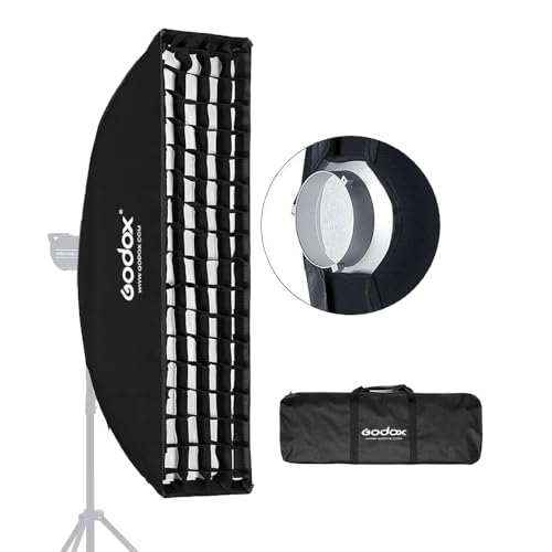 Godox 22cm x 90cm 8.6"x 35.4" Strip Beehive Honeycomb Grid Softbox 22x90cm