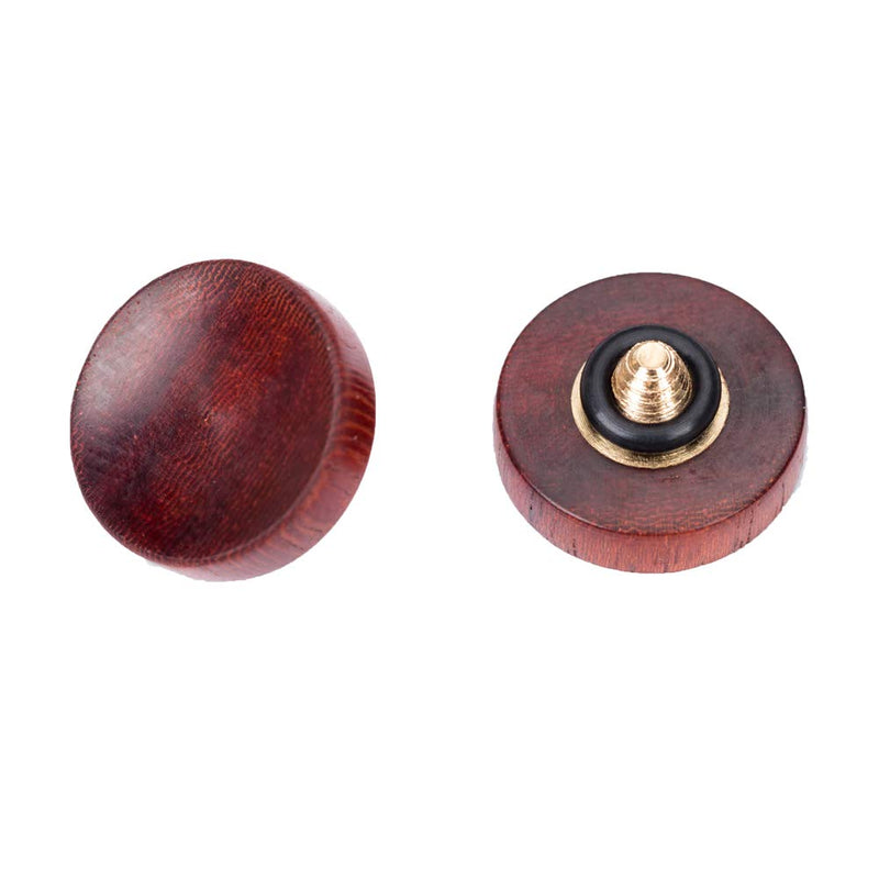 VKO Wood Soft Shutter Release Button,Delicate Camera Shutter Button 12mm Concave Surface Red(Wood Grain Random) Red Wood 12mm Concave