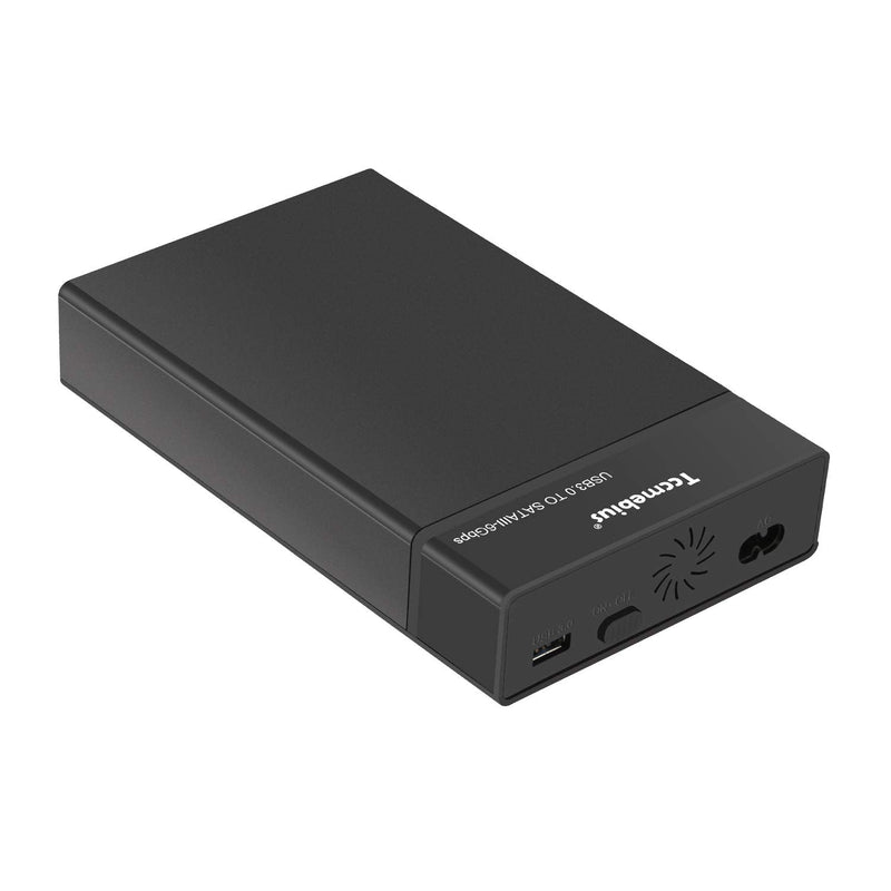 Tccmebius External Hard Drive Enclosure USB 3.0 to SATA Docking Station for 2.5/3.5 Inch SATA I/II/III HDD SSD, Up to 10TB, Support UASP & Automatic Sleep Function, Tool-Free (TCC-S8)