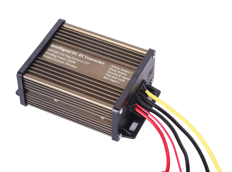 [AUSTRALIA] - Pro Chaser DC-DC 72V 60V 48V Volt Voltage to 12V Step Down Voltage Reducer Regulator 180W 15A for Scooters & Bicycles Golf cart (20A 240W) 20A 240W 