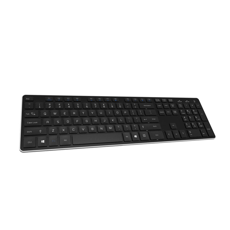 BFRIENDit Wireless Keyboard Ultra - Quiet Chocolate Keys 2.4GHz Connection Slim Wireless Computer Keyboard for Windows 10/8/7/Vista, Microsoft & PC, Smart TV, RF1430K - Black