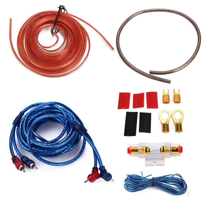 [AUSTRALIA] - Jeemitery 10 Gauge Amp 1500W Auto Car Audio System Speaker Kit Complete Subwoofer Amplifier Install Wiring Cable 