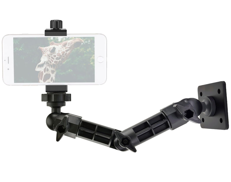 Phone Wall Mount Holder Bracket Compatible with iPhone 17 16 15 14 13 12,11,XR,X,Xr,9,8,8 Plus Pro Max 9 inches Length