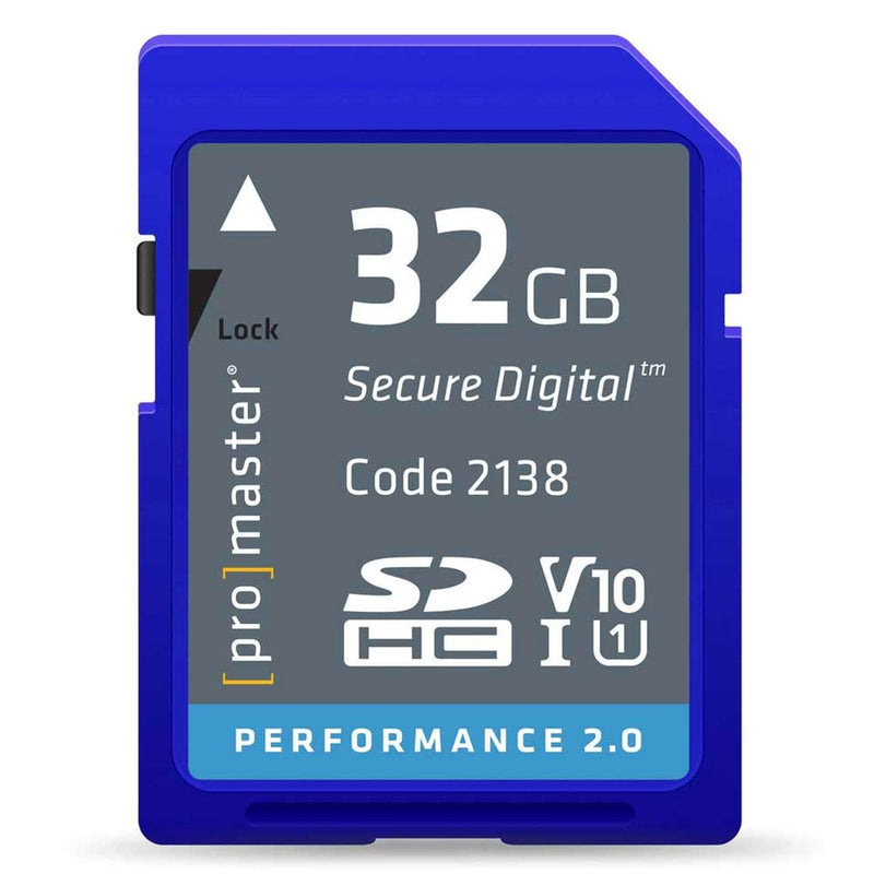 Promaster 32GB SDHC Class 10 Memory Card (Performance 2.0)
