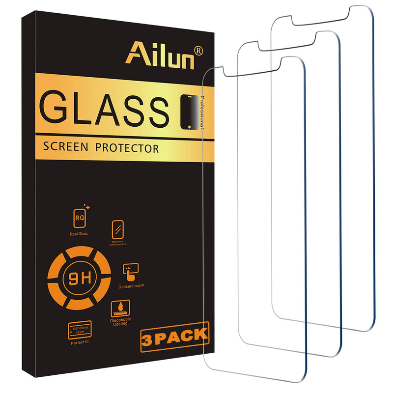 Ailun Glass Screen Protector Compatible for iPhone 11 / iPhone XR [6.1 Inch], 3 Pack Tempered Glass iPhone 11/XR-6.1 Inch