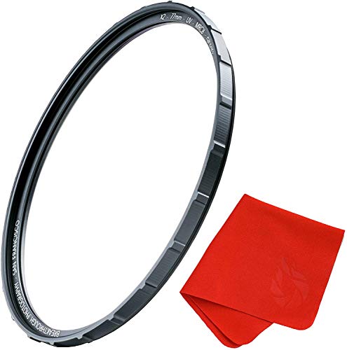 60mm X2 UV Filter for Camera Lenses - UV Protection Photography Filter with Lens Cloth - MRC8, Nanotec Coatings, Ultra-Slim, Traction Frame, Weather-Sealed by Breakthrough Photography 60mm