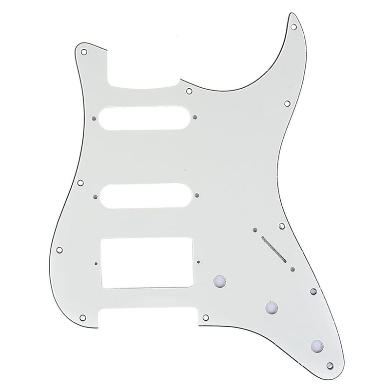 [AUSTRALIA] - Musiclily Pro 11-Hole Modern Style Strat HSS Pickguard Scratch Plate for American Stratocaster Guitar, 3Ply Parchment 
