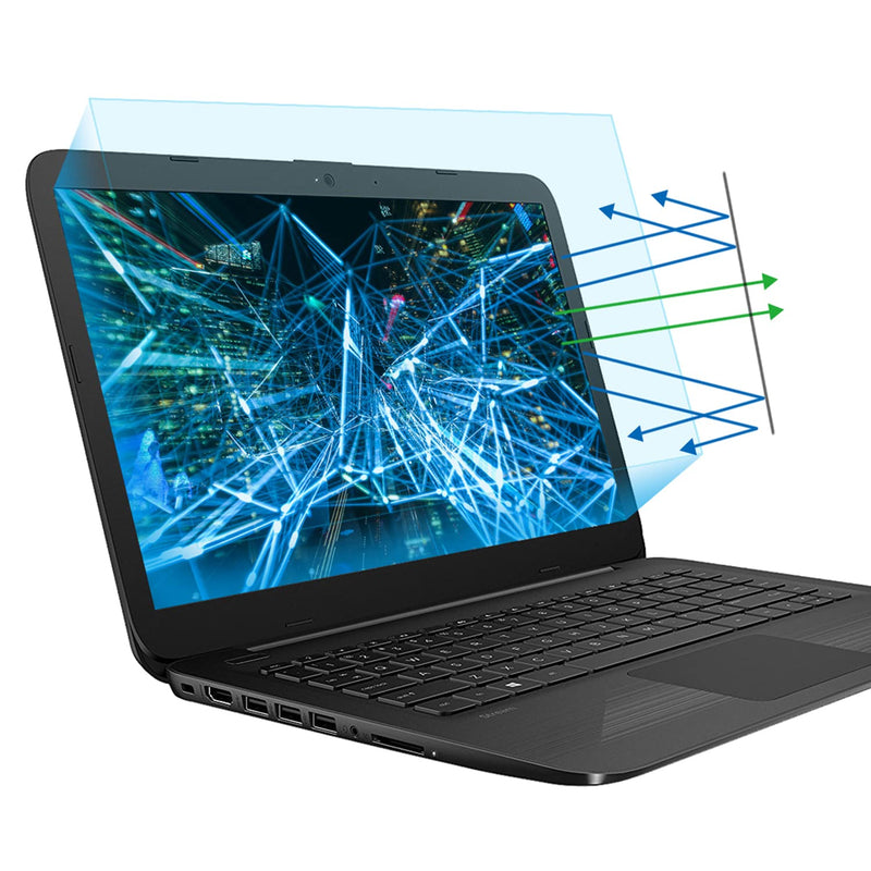 2 Pack 14 Inch Anti Blue Light Screen Protector, F FORITO Blue Light Blocking & Anti Glare Screen Film for All 14" with 16:9 Aspect Ratio Laptop - Matte For 11-17.3 Laptop