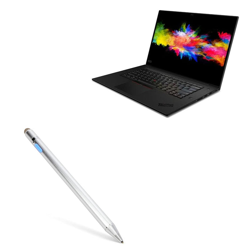 BoxWave Stylus Pen Compatible with Lenovo Thinkpad P1 (Stylus Pen by BoxWave) - AccuPoint Active Stylus, Electronic Stylus with Ultra Fine Tip for Lenovo Thinkpad P1 - Metallic Silver General Active Stylus