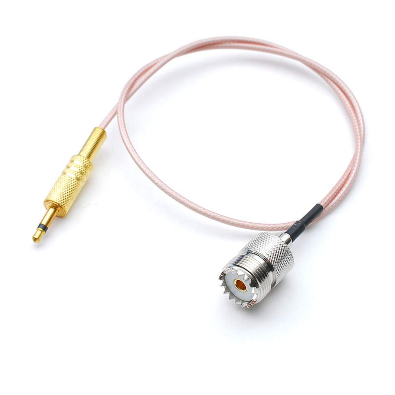 [AUSTRALIA] - PL-259 SO-239 to 3.5mm RG-58 coaxial External Antenna Adapter for Grundig Tecsun Sangean Eton shortwave Radio Receiver RG-316 
