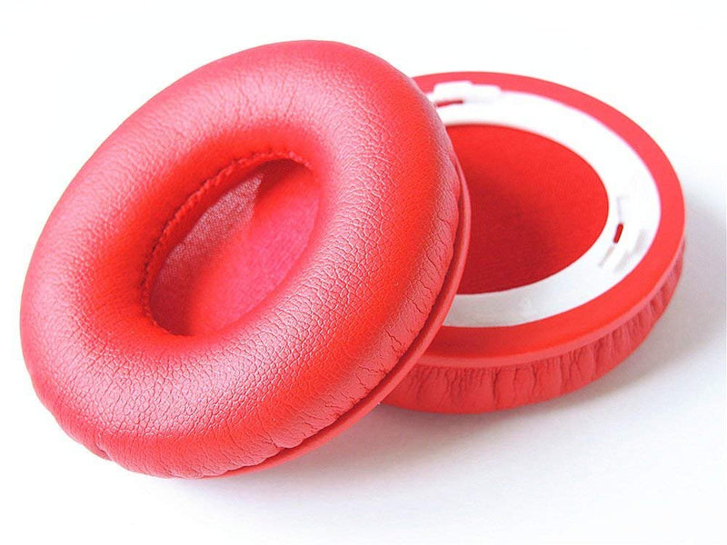 [AUSTRALIA] - Learsoon Replacement Solo 1 Wired Earpads Ear Cushion Compatible with Monster Beats by Dr.Dre Wired Solo 1.0 Solo HD On-Ear Headphones (Red) Red 