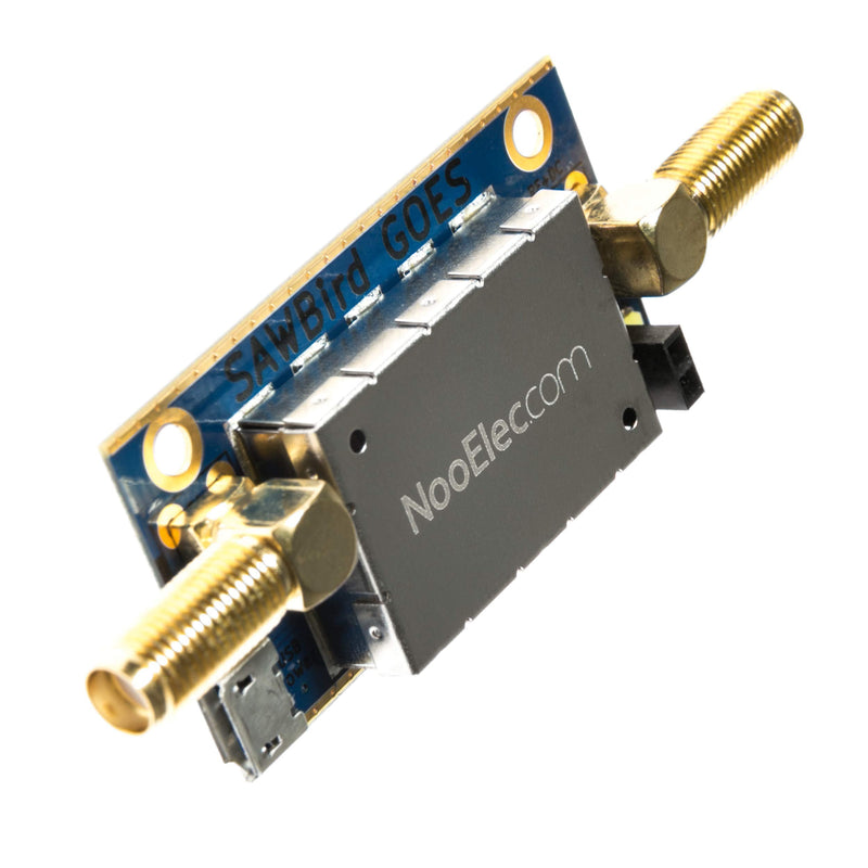Nooelec SAWbird GOES Barebones - Premium Dual Ultra-Low Noise Amplifier (LNA) & Saw Filter Module for NOAA (GOES/LRIT/HRIT/HRPT) Applications. 1688MHz Center Frequency