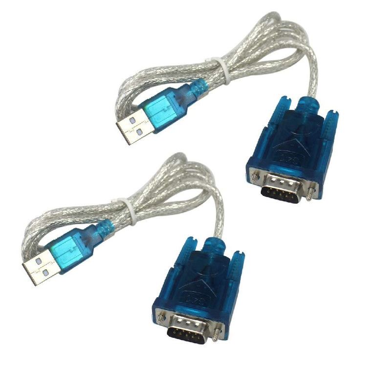 Bolsen 2 PCS HL-340 USB to RS232 COM Port Serial PDA 9 pin DB9 Cable Adapter Support Windows7-64