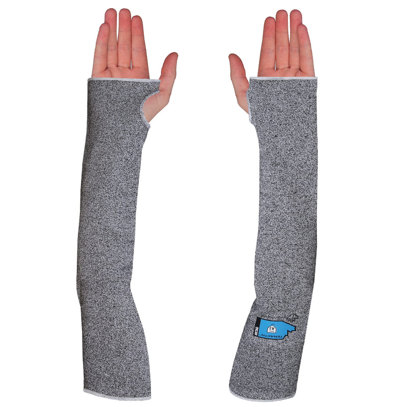[AUSTRALIA] - Superior Glove KTAG1T18T TenActivTM Grey Stay-Cool Cut-Resistant Sleeve 18" Length (Medium, With Thumbhole) Medium 