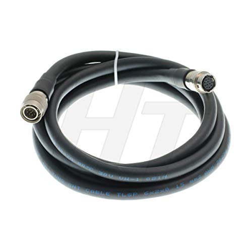 HangTon Hirose 12 Pin Male to 12 Pin Female Extension Cable for Canon Fujinon ENG Lens (1m) 1m