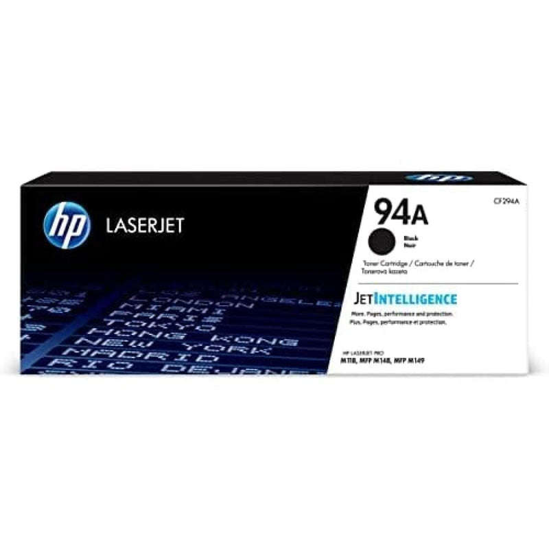 Original HP 94A Black Toner Cartridge | Works with HP LaserJet Pro M118 Series; HP LaserJet Pro MFP M148, M149 Series | CF294A