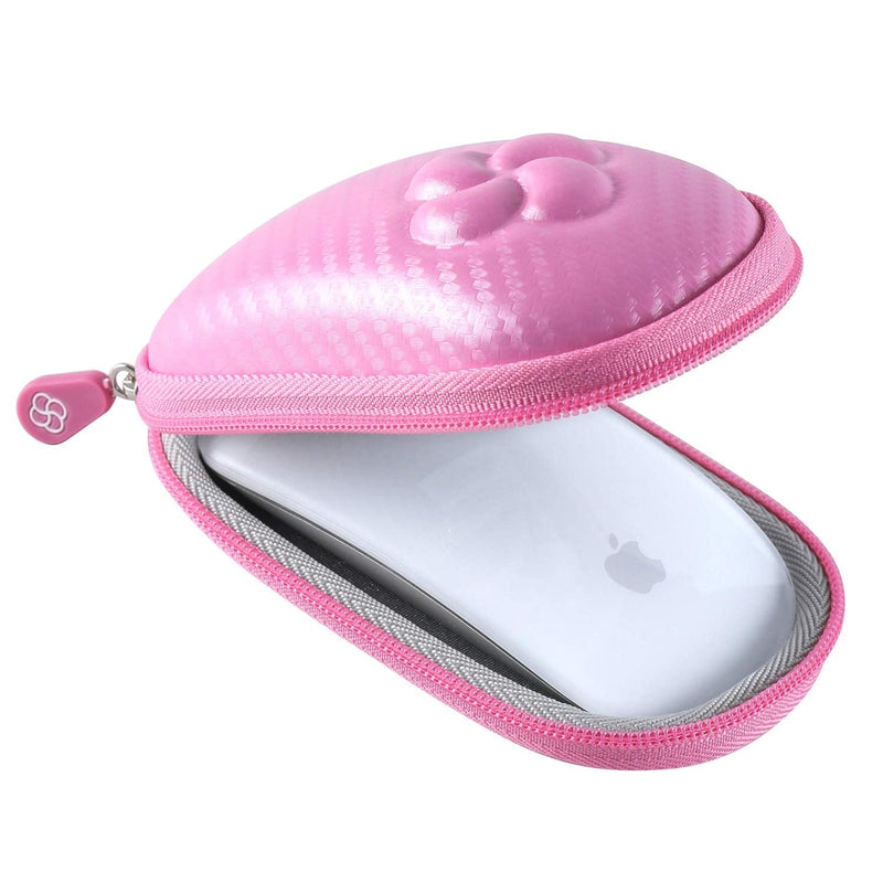 Koonice Hard Case Compatible for Apple Magic Mouse (I and II 2nd Gen) Including Carabiner (Pink) Pink