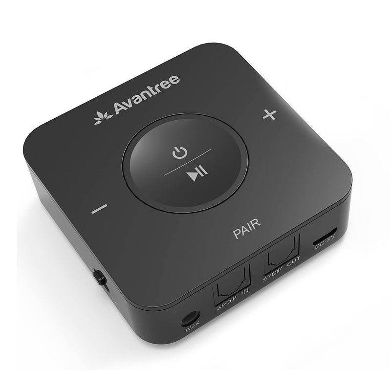 [AUSTRALIA] - Avantree TC417 Bluetooth Transmitter Receiver for TV, Optical Digital Toslink, Volume Control for 3.5mm AUX, RCA, 20H Playtime, aptX Low Latency Wireless Audio Adapter for Headphones, Home Stereo 
