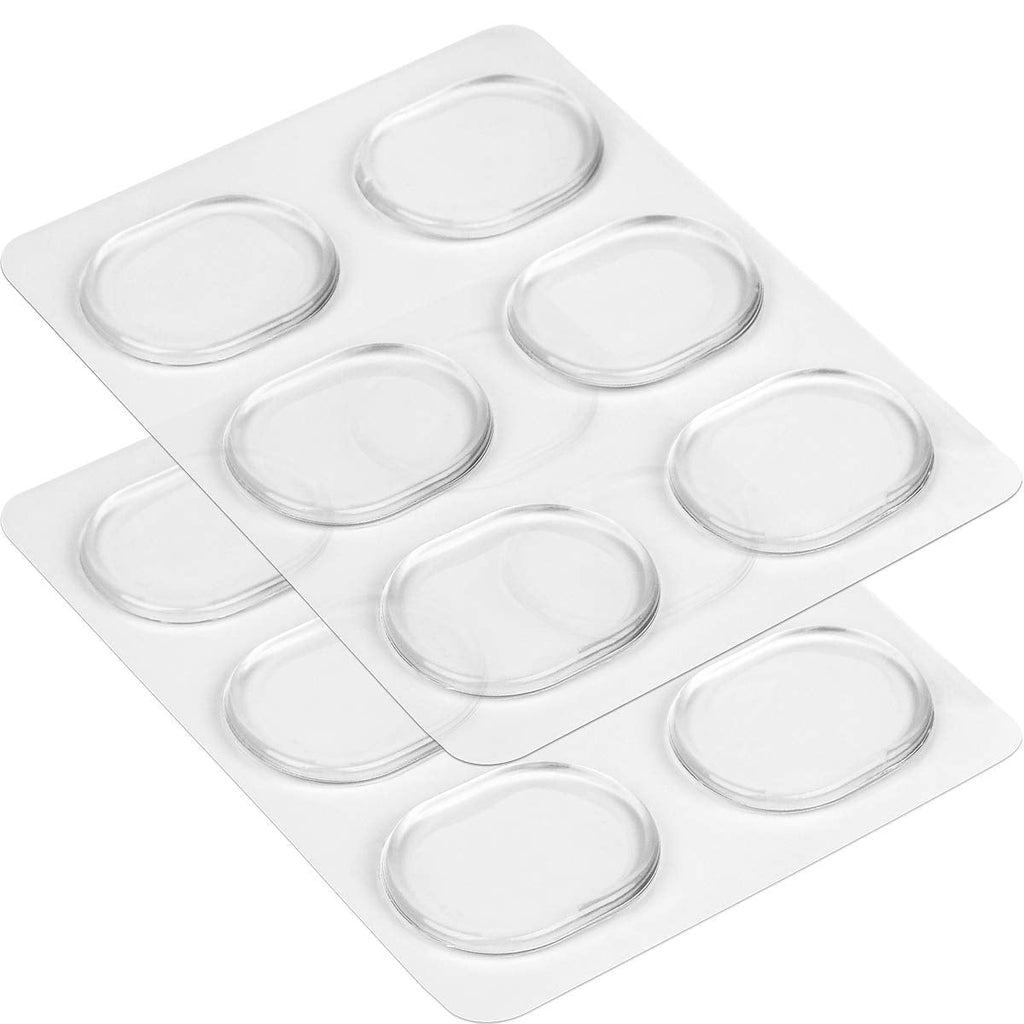 Eison Drum Damper Gel Pads Silicone Drum Dampeners Drum Silencers for Drums Tone Control- Clear 12Pieces 12Pack