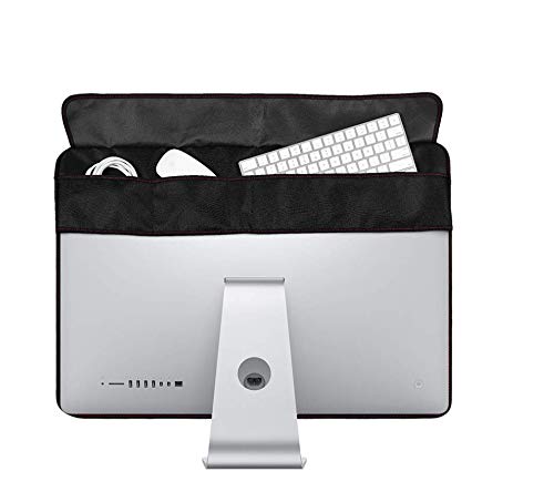 WESAPPINC Monitor Dust Cover, Non-Woven Antistatic PC Computer Monitor Case Screen Display Protector LED/LCD/HD Panel Compatible with iMac for 21'' 27'' (21.5inch, style 2) 21.5inch