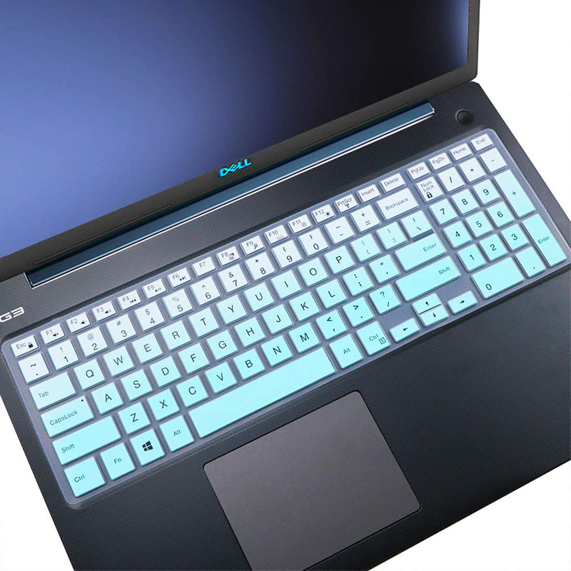 Keyboard Cover fit Dell Inspiron 15 3000 5000 Series /Dell G3 15 17 Series/ Dell Inspiron G7 7786 7790 /Dell Inspiron 3583 3593 3558 3580 5570 5558 5559 7559 7567 Accessories Keyboard Cover-MintGreen MintGreen