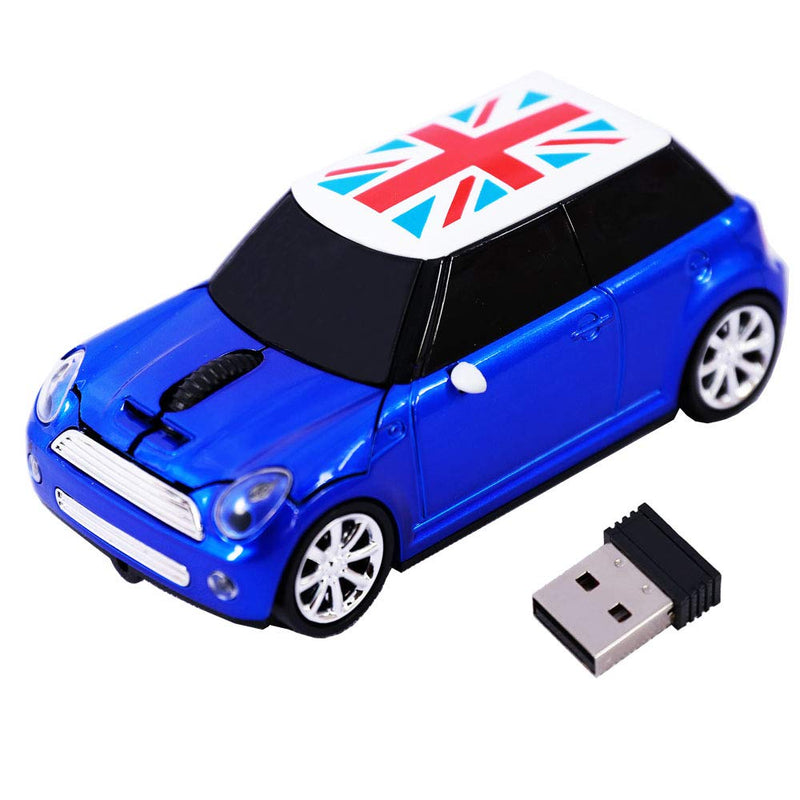 Jinfili Cool Style Car Wireless Mouse Ergonomic USB Gaming Mice for Desktop Laptop PC Notebook Blue1