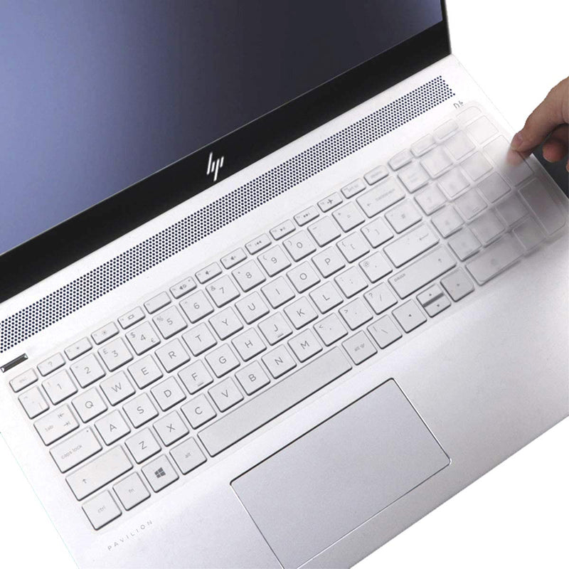 Keyboard Cover for 15.6 HP Laptop 15-dw 15-dy 15-ef 15-da/db/bs/cs/ce 15t 15z 15-dy2024nr 15-dy2075tg 15-dy2073dx 15-da0012dx 15-db0011dx 15-dw1053dx 15z-ef2000 15t-dy200 15-cs3025od 15-ce3065cl Clear