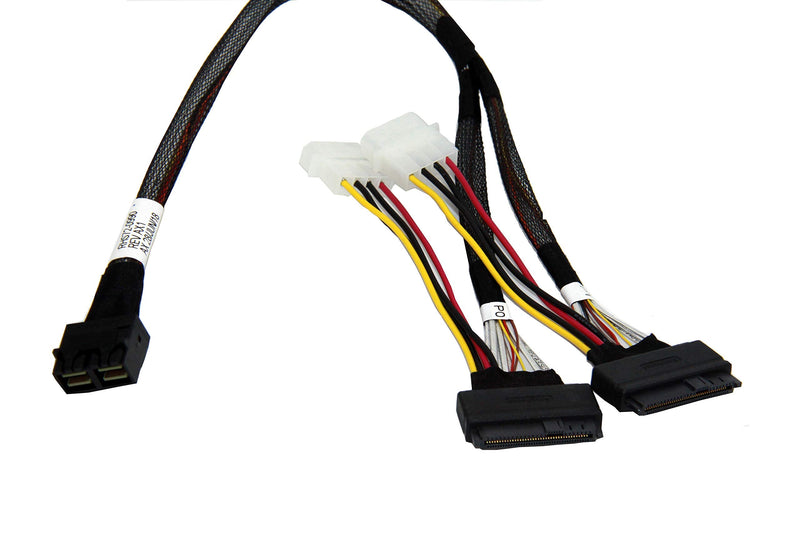 [AUSTRALIA] - DiLiVing LSI94xx Series Dedicated 2*MiniSAS-HD 8X to 2*U.2 NVMe SSD,SFF-8643 72Pin to 2*SFF-8639 68Pin Cable 75cm(Broadcom MPN 05-50065-00/05-50064-00) 