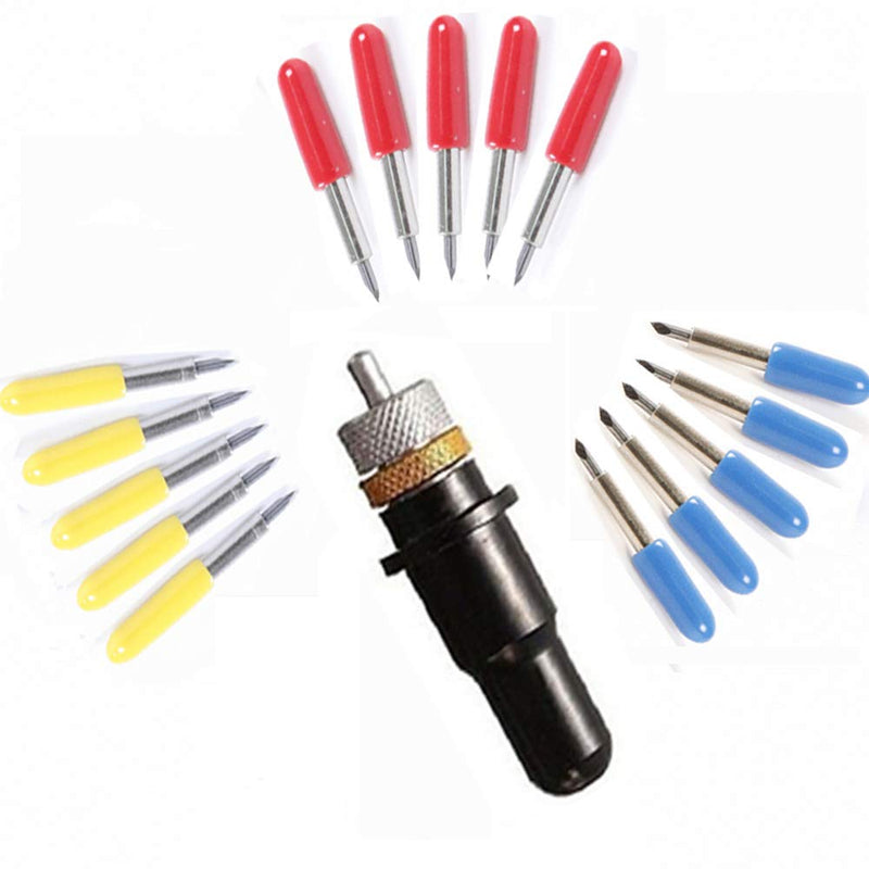 15pcs 30/45/60 Degree Roland Vinyl Cutter Cutting Plotter Blade with Blade Holder