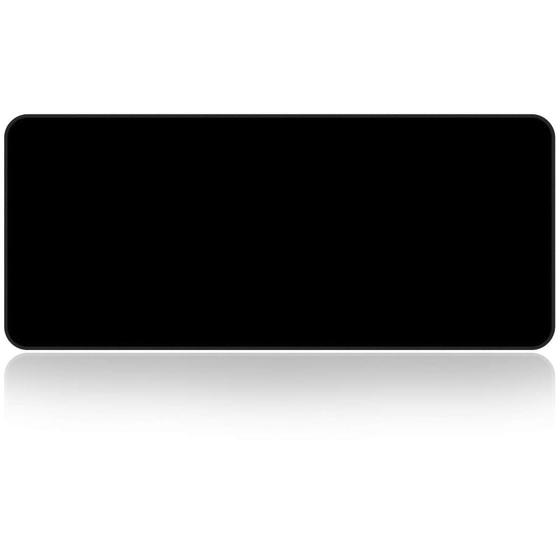 Large Gaming Mouse Pad with Nonslip Base-31.5x11.8x0.15 Inch Extended XXL Size, Heavy Thick, Comfy Foldable Mat for Desktop, Laptop, Keyboard, Consoles & More(Black) Black(800*300mm)