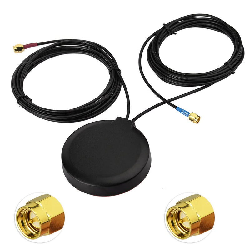 [AUSTRALIA] - Superbat GPS + 4G LTE Combination Antenna Magnetic Mount with SMA Connector for GPS Navigation Head Unit Car Telematics 4G LTE Mobile Cell Booster System 