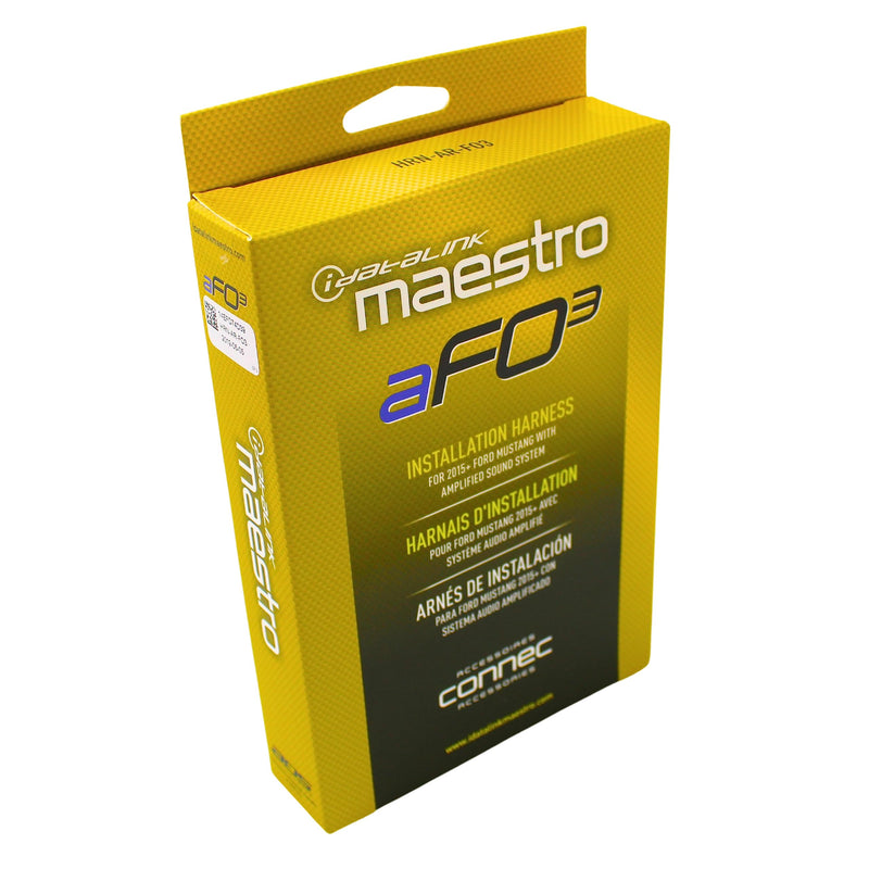 Idatalink Maestro HRN-AR-FO3 Plug and Play Car Harness - Connects a Maestro AR Amplifier Replacement Module to Select 2015-up Ford Mustangs
