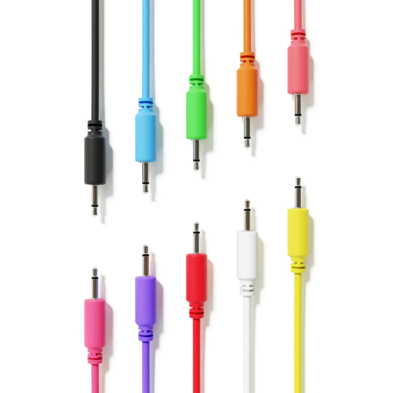 [AUSTRALIA] - Mono Modular Patch Cables TS 3.5mm 1/8 inch Eurorack Synthesizer [10-Pack | 60 cm - 23.62"] 60 cm - 23.62" 10-Pack 