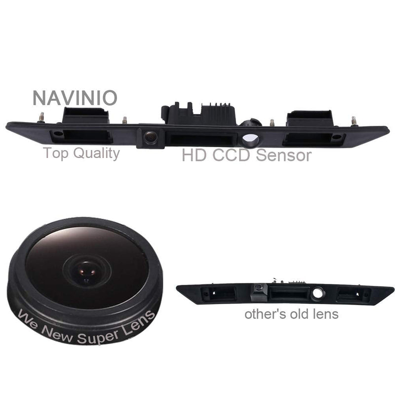Super HD Vehicle Camera 1280x720 Pixels 1000 TV Car Parking Camera Night Vision Reverse Waterproof Trunk Handle Back up Rear View Camera for Audi A4 B6 B7 A3 A6 Avant Kombi S3 S6 A8 S8 RS4 RS6 A5 Q7 Model 2=LS8001B(NO.3)
