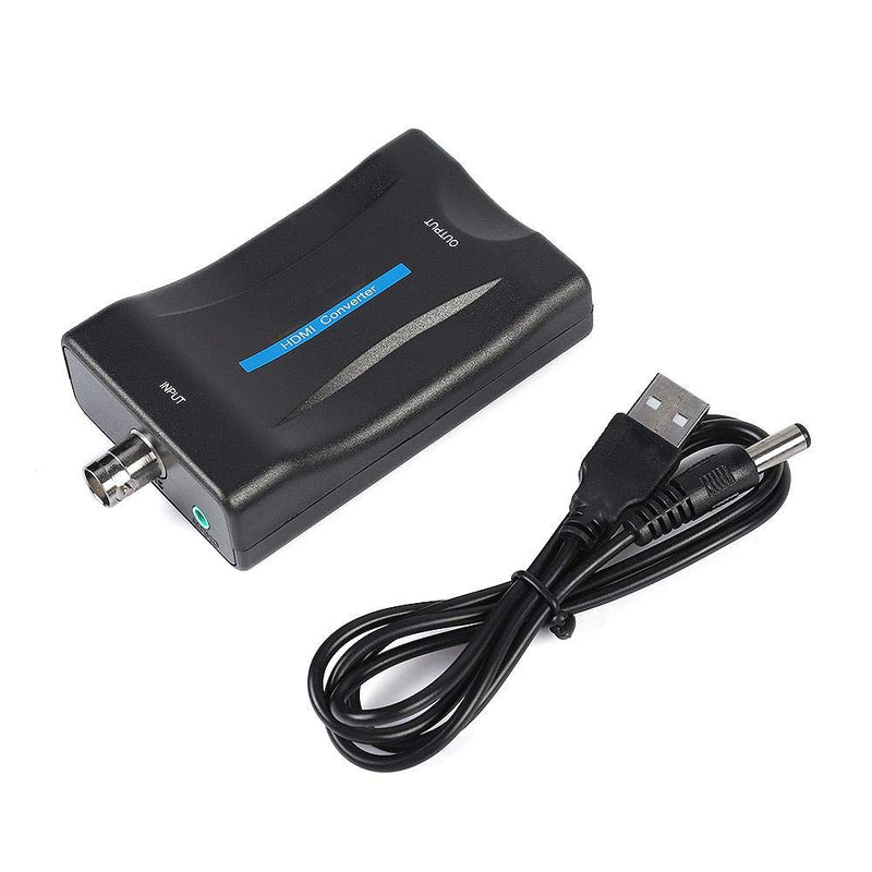 Zerone BNC to HDMI Converter Display HD 1080P/720P Video Adapter Surveillance Monitor for PS2, PS3, PSP, WII, XBOX360 (BNC Input Only Supports Analog Signals, Not Digital Signals)