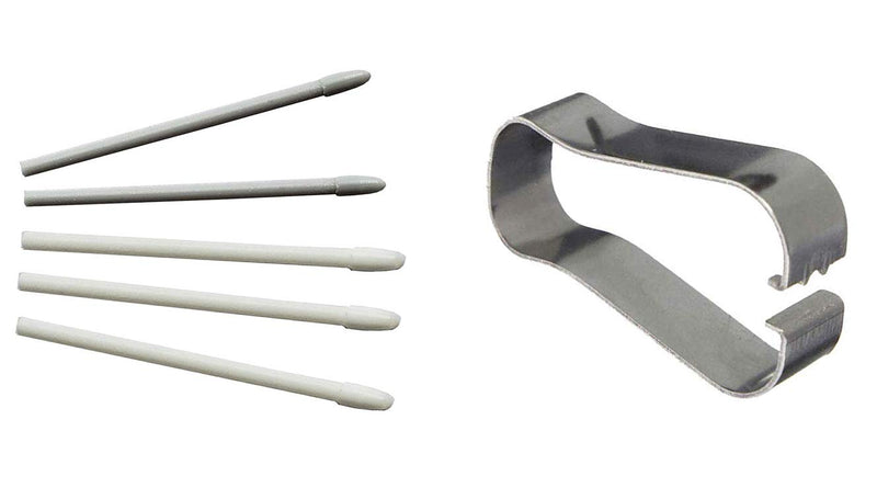 5X Replacement Touch Stylus Tips S Pen Nibs for Samsung Galaxy Note 9, Note 8, Galaxy Tab S3,Tab S4 Tab 2 + Tweezer Tool AT&T Verizon Sprint Tmobile Carriers (White) White
