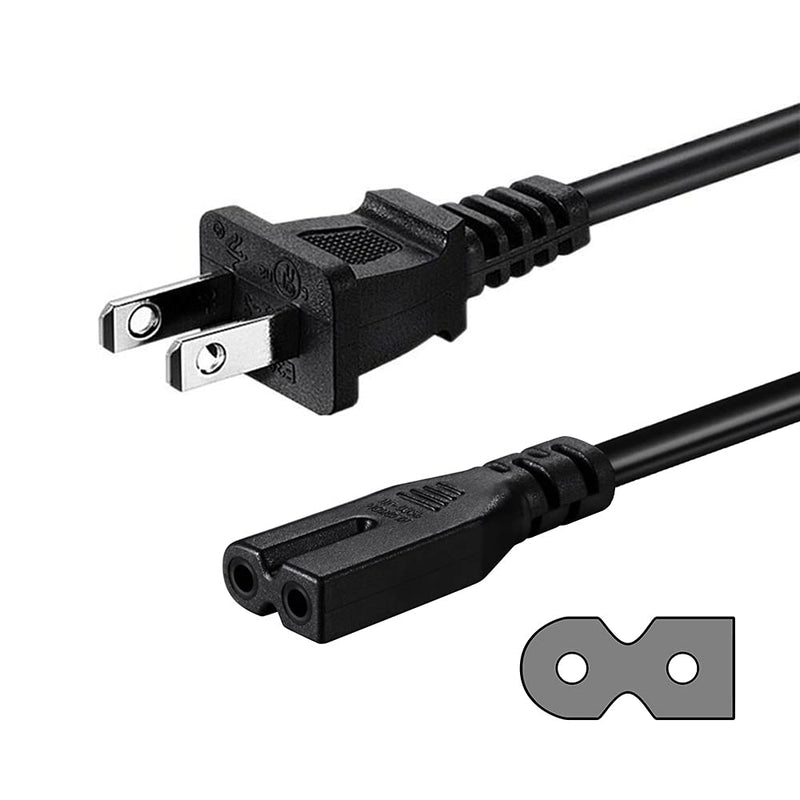 [AUSTRALIA] - 2 Prong AC Power Cord Compatible wtih Vizio D/E/M Series HDTV, Vizio Sound Bar Supply Cable Replacement 6FT 