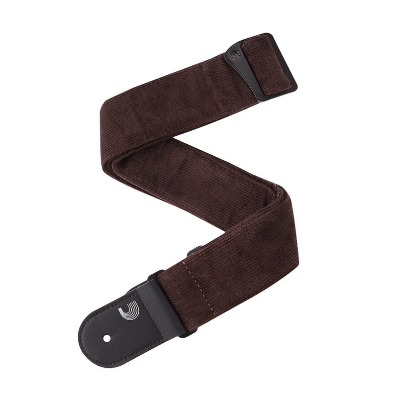 D'Addario Guitar Strap - Guitar Accessories Brown Corduroy
