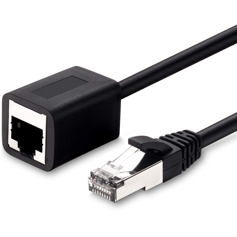 [AUSTRALIA] - Ruaeoda Ethernet Extension Cable 25 Ft, Shielded Network Cat6 Extension Patch Cable RJ45 Cords Shielded Male to Female Connector 25 Feet 