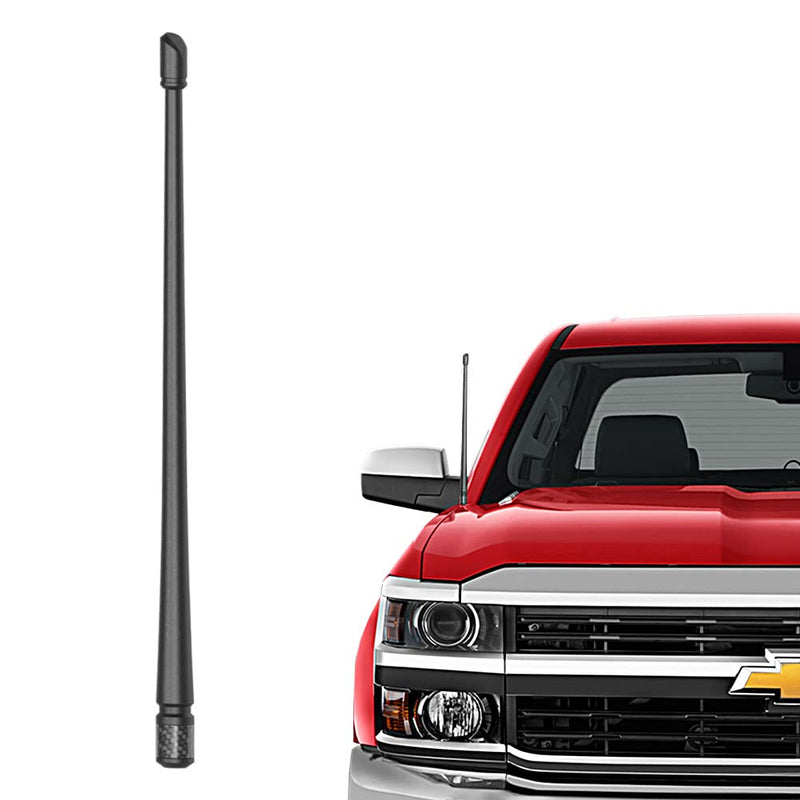 [AUSTRALIA] - RYDONAIR Short Antenna Compatible with Chevy Silverado & GMC Sierra Trucks All Model Years, Internal Copper Coil for Enhanced Reception, 13 inches Rubber Antenna Replacement Chevy & GMC Trucks all years model 