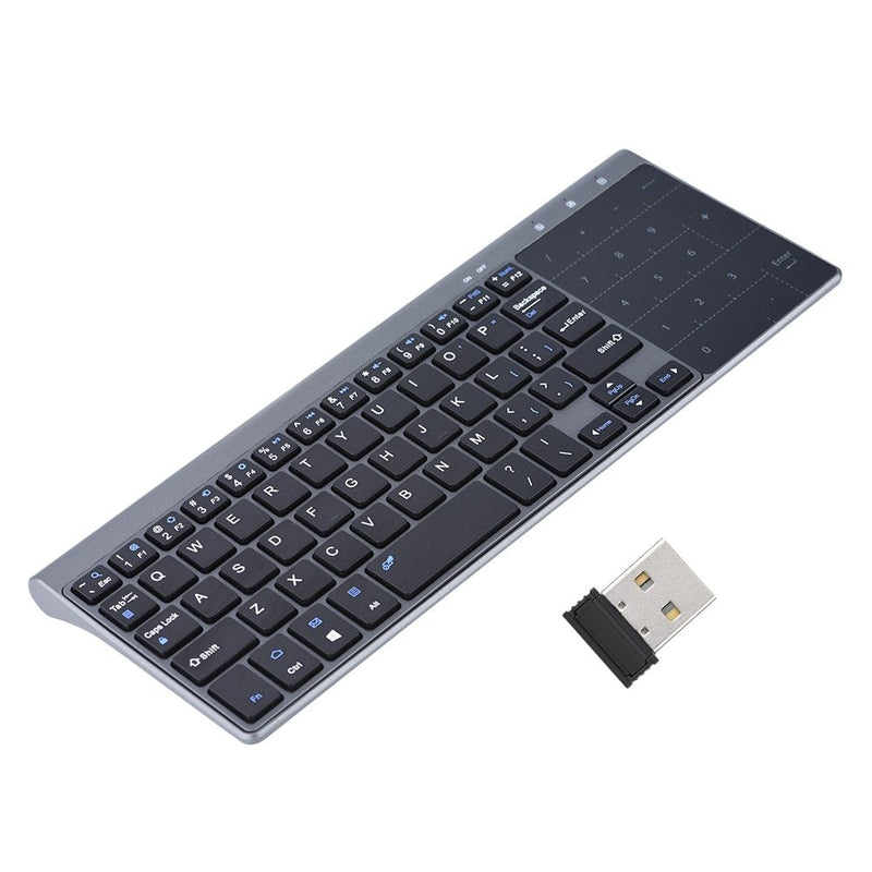 2.4Ghz Mini Wireless Keyboard with Touchpad Numeric Keypad Portable Ultrathin Remote Keyboard Mouse Combo