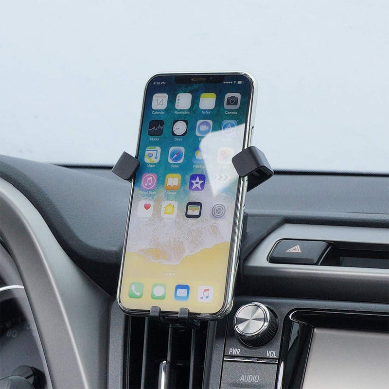 Universal Car Phone Holder Fit for Toyota RAV4 2013 2014 2015 2016 2017 2018 Air Vent Phone Mount Adjustable, Car Phone Cradle Fit for iPhone Samsung 4-7 Inches Smartphone RAV4 13-18 Carbon Fiber