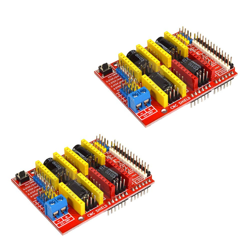 Ximimark 2Pcs V3 Engraver 3D Printer CNC Expansion Shield Board A4988 Driver Board for Arduino